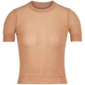 SKIMS Summer Mesh T-Shirt Sienna XXS